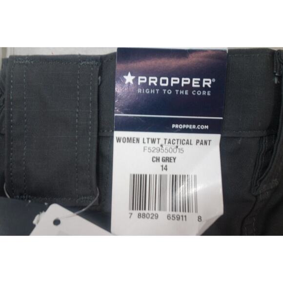 NEW Propper Charcoal Grey Women's Lightweight Tactical Pant Size 14 Unhemmed - Picture 6 of 10